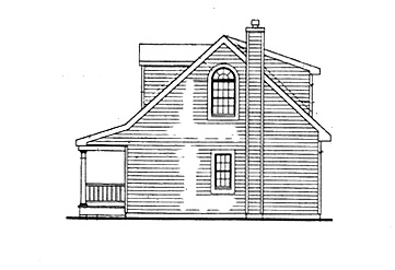 Right Side image of ASHEVILLE SMALL COTTAGE House Plan